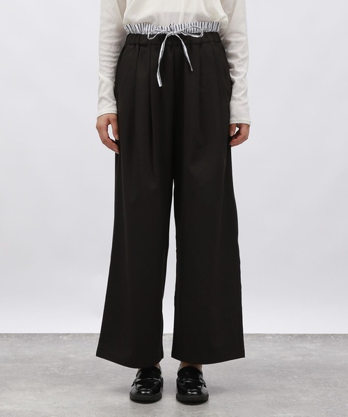 LAKOLE（ラコレ）の「ダブルウエストワイドパンツ / 143670（その他パンツ・レディース・ブラック/グレー/ベージュ・SMALL/MEDIUM）」の17枚目の写真