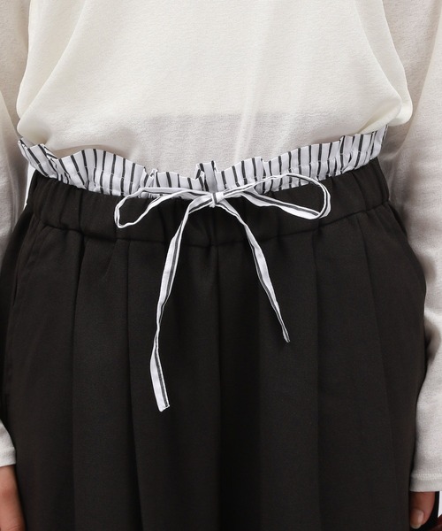 LAKOLE（ラコレ）の「ダブルウエストワイドパンツ / 143670（その他パンツ・レディース・ブラック/グレー/ベージュ・SMALL/MEDIUM）」の20枚目の写真