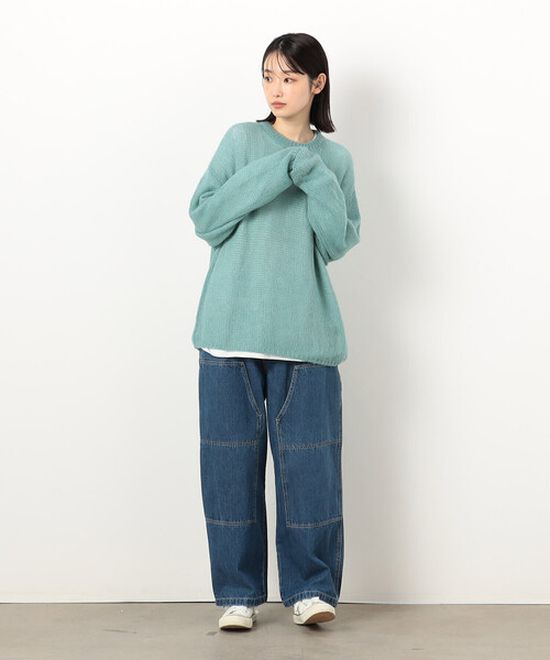 Purple&Yellow（パープルアンドイエロー）の「シアーニット×長袖Ｔシャツセット（ニット/セーター・メンズ・ミント/ブラック・SMALL/MEDIUM/LARGE）」の13枚目の写真