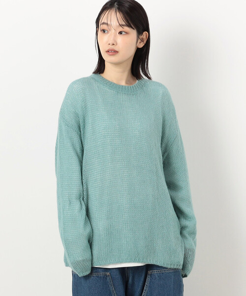 Purple&Yellow（パープルアンドイエロー）の「シアーニット×長袖Ｔシャツセット（ニット/セーター・メンズ・ミント/ブラック・SMALL/MEDIUM/LARGE）」の15枚目の写真