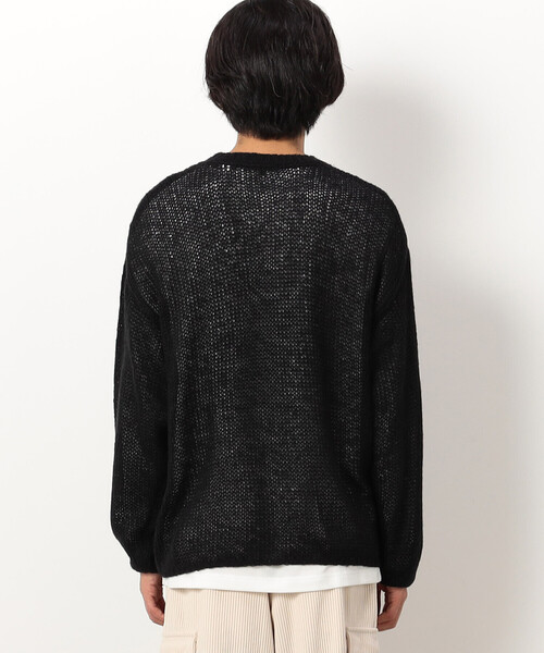 Purple&Yellow（パープルアンドイエロー）の「シアーニット×長袖Ｔシャツセット（ニット/セーター・メンズ・ミント/ブラック・SMALL/MEDIUM/LARGE）」の18枚目の写真