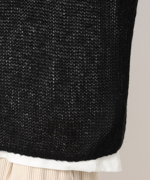 Purple&Yellow（パープルアンドイエロー）の「シアーニット×長袖Ｔシャツセット（ニット/セーター・メンズ・ミント/ブラック・SMALL/MEDIUM/LARGE）」の21枚目の写真