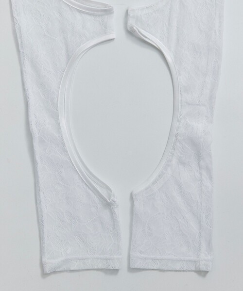 レッグウェア AKIKOAOKI/CYBER LACE LEGGINGS WHT cyber lace leggings / off white / レースレギンス | シープ