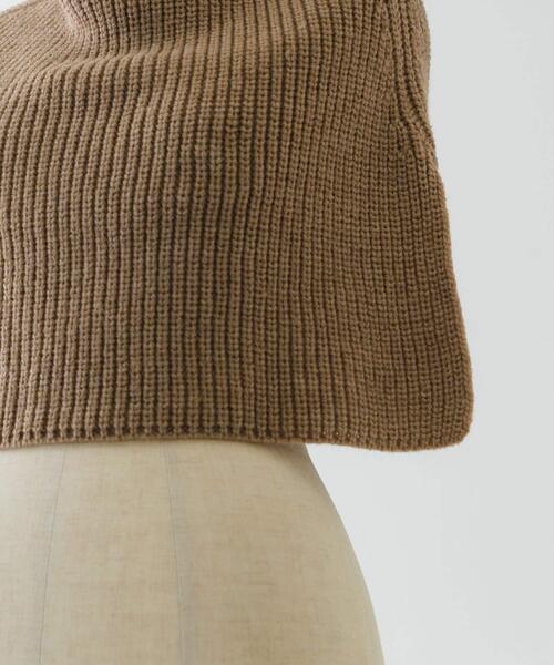 RODE SKO（ロデスコ）の「リブネックウォーマー（ネックウォーマー/スヌード・レディース・グレー/ベージュ・ONE）」の4枚目の写真