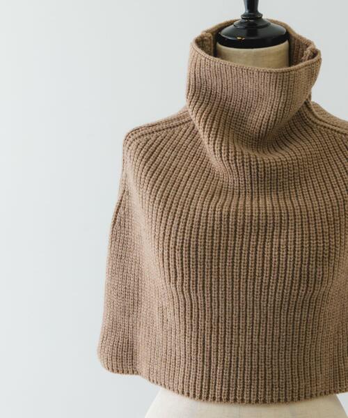 RODE SKO（ロデスコ）の「リブネックウォーマー（ネックウォーマー/スヌード・レディース・グレー/ベージュ・ONE）」の5枚目の写真