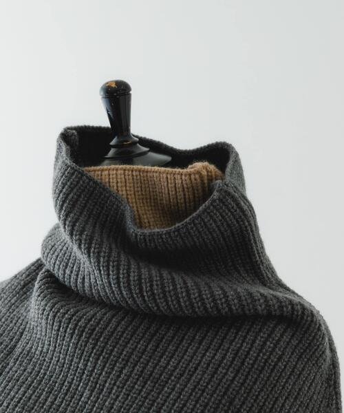 RODE SKO（ロデスコ）の「リブネックウォーマー（ネックウォーマー/スヌード・レディース・グレー/ベージュ・ONE）」の8枚目の写真