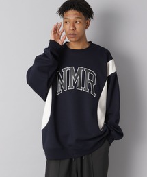 NUMERALS | 【NUMERALS】裏起毛配色クルーネックプルオーバー(スウェット)