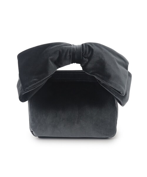 couture brooch（クチュールブローチ）の「◆リボンハンドバッグ（ハンドバッグ・レディース・アイボリー/チャコールグレー・00）」の2枚目の写真