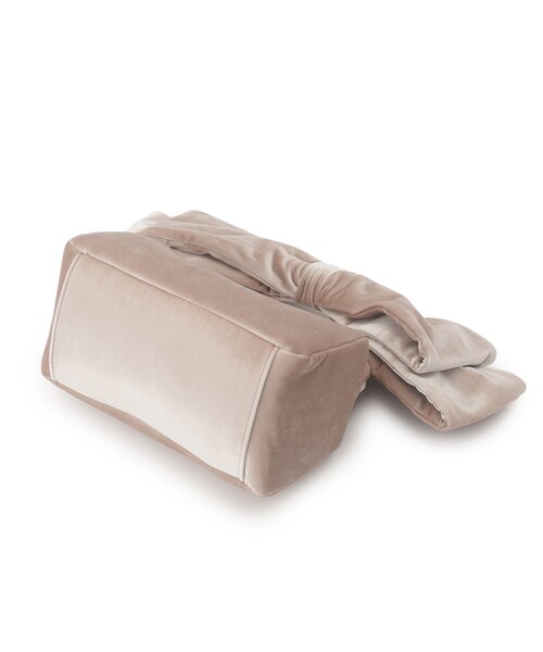 couture brooch（クチュールブローチ）の「◆リボンハンドバッグ（ハンドバッグ・レディース・アイボリー/チャコールグレー・00）」の7枚目の写真