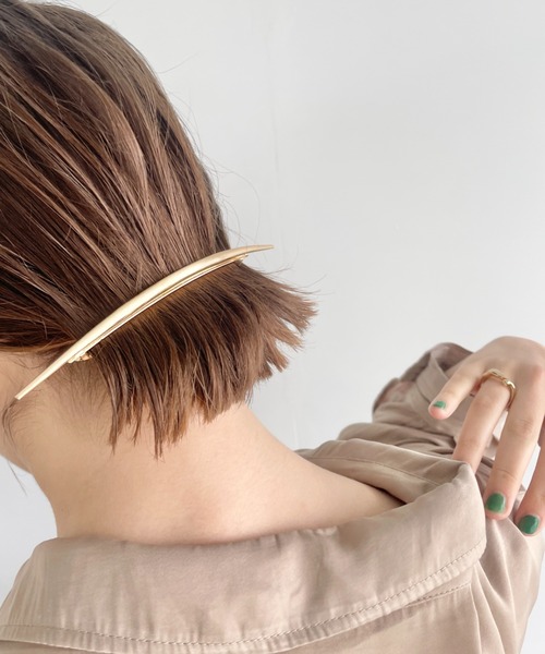 セール】ワイドムーンバレッタ（バレッタ/ヘアクリップ）｜ciite