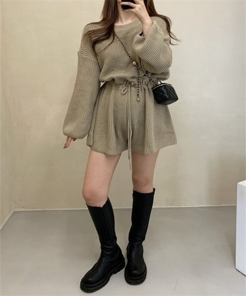 ❣️新品・未使用❣️レペット ニットオールインワン サロペット セール】ショート丈ニットオールインワン（サロペット