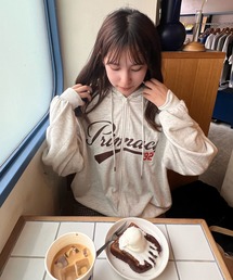 AS KNOW AS plus | ◇ビッグサイズ ロゴ刺繍ジップパーカー(パーカー)