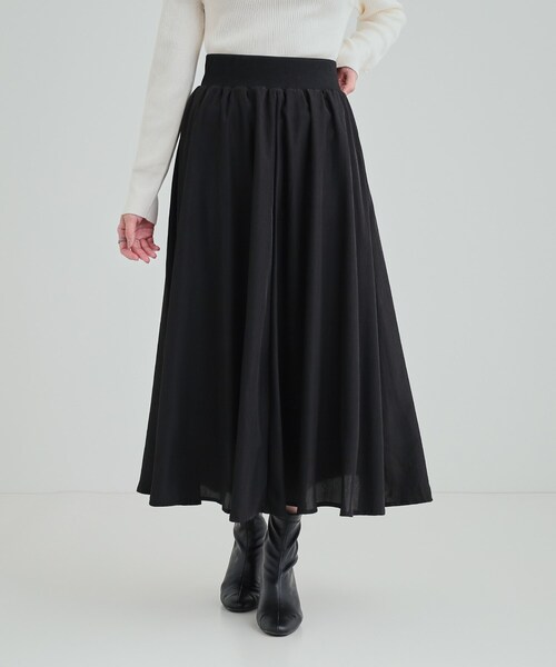 DRESKIP(ドレスキップ)の「◆ウエストリブで無理せずキレイ 艶やかに彩る サテンフレアスカート(スカート・レディース・ブラック/ライトベージュ/ブラウン系その他・03/02/04)」の9枚目の写真