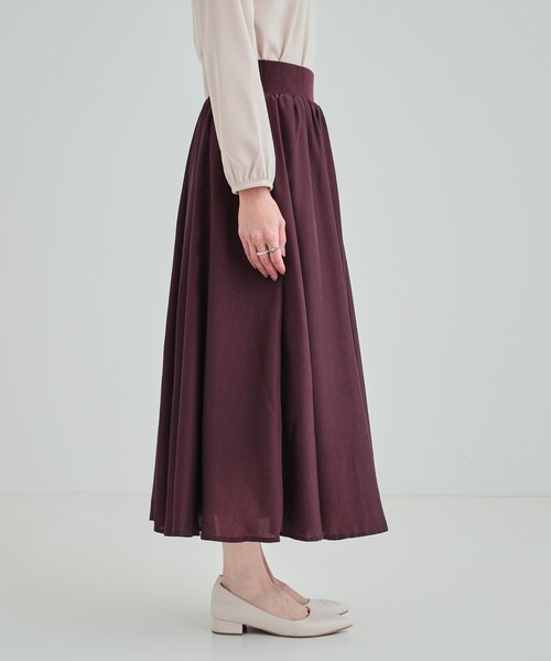 DRESKIP(ドレスキップ)の「◆ウエストリブで無理せずキレイ 艶やかに彩る サテンフレアスカート(スカート・レディース・ブラック/ライトベージュ/ブラウン系その他・03/02/04)」の18枚目の写真