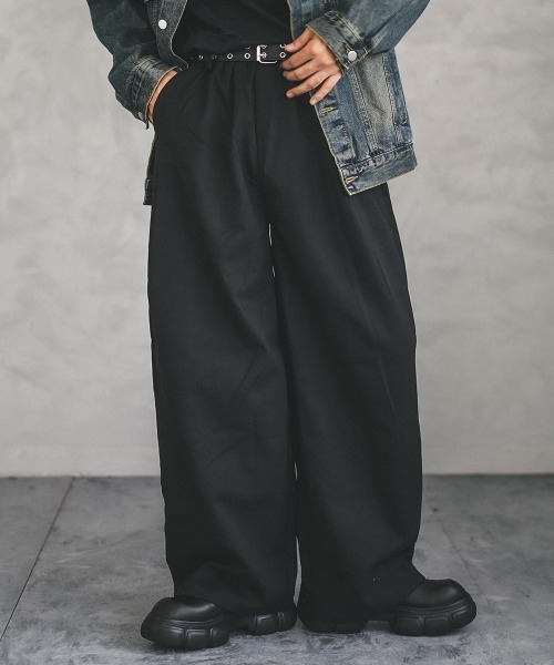 セール】オーバーワイドプルオンチノパン（チノパンツ）｜Shoowtime
