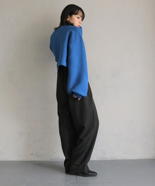 cheriella(シェリエラ)の「【cheriella】センタータックワイドパンツ CENTER TUCK WIDE PANTS(スラックス・レディース・チャコール/ブラック・FREE)」の19枚目の写真