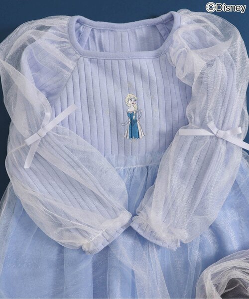 Disney（ディズニー）の「WEB限定ディズニープリンセス・FROZEN/ワンピース（ワンピース・キッズ・サックスブルー/ラベンダー/ネイビー・80/90/100/110/120/130/140）」の19枚目の写真