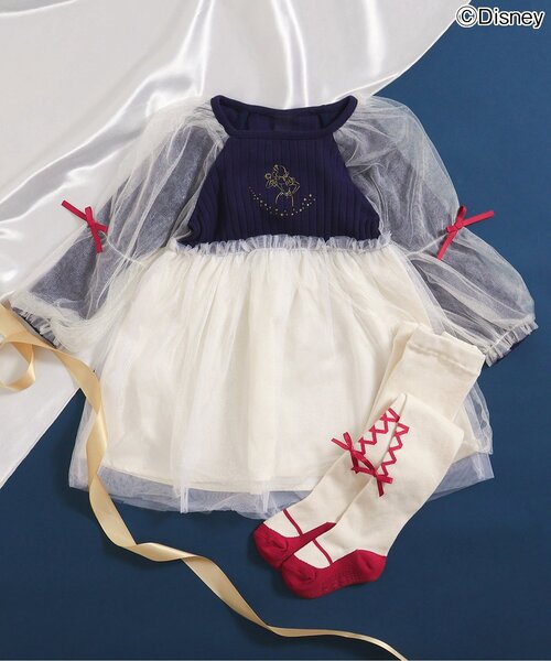 Disney（ディズニー）の「WEB限定ディズニープリンセス・FROZEN/ワンピース（ワンピース・キッズ・サックスブルー/ラベンダー/ネイビー・80/90/100/110/120/130/140）」の18枚目の写真