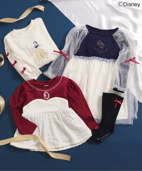 Disney（ディズニー）の「WEB限定ディズニープリンセス・FROZEN/ワンピース（ワンピース・キッズ・サックスブルー/ラベンダー/ネイビー・80/90/100/110/120/130/140）」の15枚目の写真