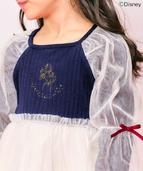 Disney（ディズニー）の「WEB限定ディズニープリンセス・FROZEN/ワンピース（ワンピース・キッズ・サックスブルー/ラベンダー/ネイビー・80/90/100/110/120/130/140）」の10枚目の写真