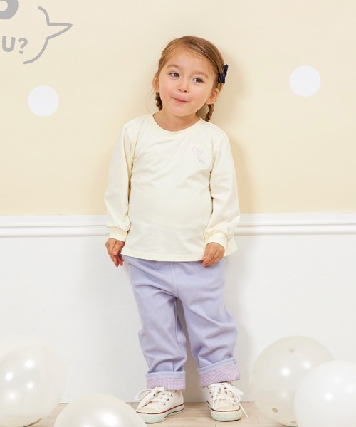 KP（ケーピー）の「【WEB限定】裾リボンパンツ(80～140)（その他パンツ・キッズ・パープル/グレー・80ｃｍ/90cm/100cm/110cm/120cm/130cm/140cm）」の11枚目の写真