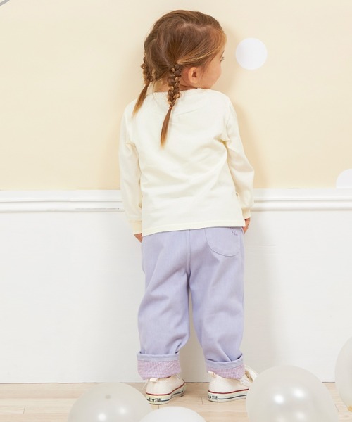 KP（ケーピー）の「【WEB限定】裾リボンパンツ(80～140)（その他パンツ・キッズ・パープル/グレー・80ｃｍ/90cm/100cm/110cm/120cm/130cm/140cm）」の12枚目の写真