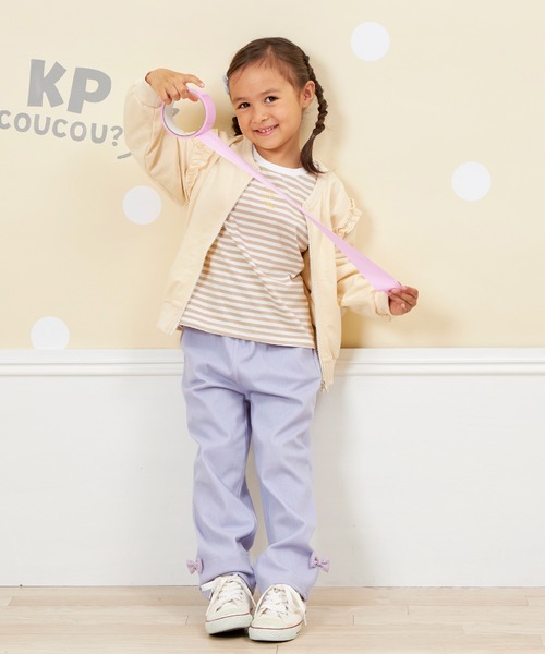 KP（ケーピー）の「【WEB限定】裾リボンパンツ(80～140)（その他パンツ・キッズ・パープル/グレー・80ｃｍ/90cm/100cm/110cm/120cm/130cm/140cm）」の13枚目の写真
