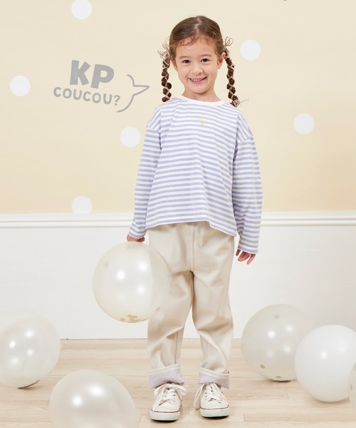 KP（ケーピー）の「【WEB限定】裾リボンパンツ(80～140)（その他パンツ・キッズ・パープル/グレー・80ｃｍ/90cm/100cm/110cm/120cm/130cm/140cm）」の8枚目の写真