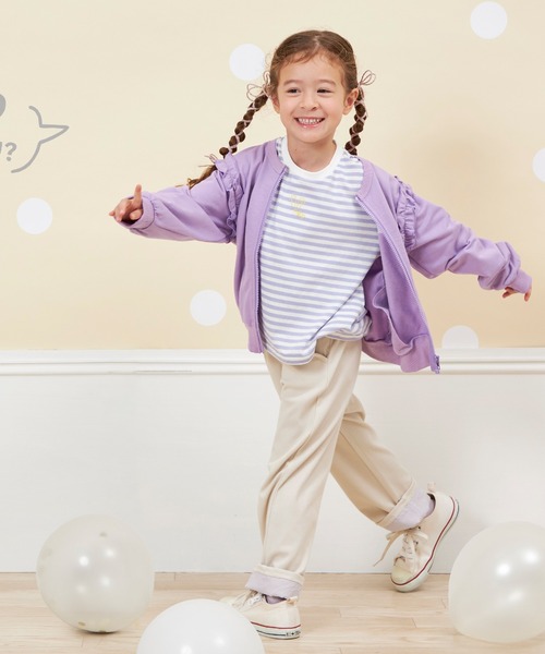 KP（ケーピー）の「【WEB限定】裾リボンパンツ(80～140)（その他パンツ・キッズ・パープル/グレー・80ｃｍ/90cm/100cm/110cm/120cm/130cm/140cm）」の9枚目の写真