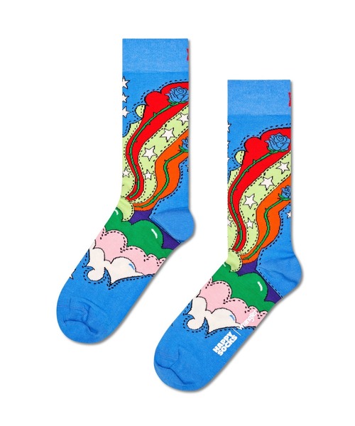 Happy Socks（ハッピーソックス）の「《Happy Socks × Wrangler》Wネーム Limited sock（ソックス/靴下・メンズ・ベージュ/ブラック/ブルー/ブラック系その他/ライトブルー/その他・MEDIUM/SMALL）」の5枚目の写真
