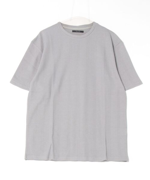 Bling Leads（ブリングリーズ）の「【Bling leads】半袖ワッフルクルーネックTシャツ（Tシャツ/カットソー・レディース・グレー/ホワイト・LARGE/MEDIUM）」の7枚目の写真