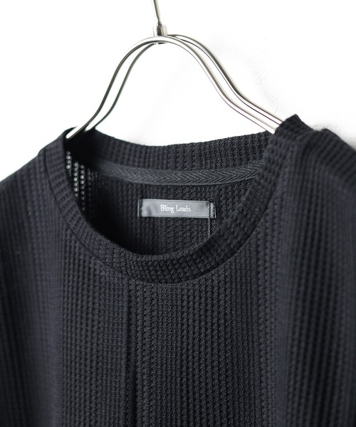 Bling Leads（ブリングリーズ）の「【Bling leads】半袖ワッフルクルーネックTシャツ（Tシャツ/カットソー・レディース・グレー/ホワイト・LARGE/MEDIUM）」の6枚目の写真