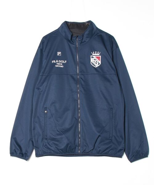 FILA（フィラ）の「フィラ FILA ライトボンディングブルゾン（ブルゾン・メンズ・ブルー/ネイビー/ホワイト・S/M/L/LL/3L/4L）」の2枚目の写真