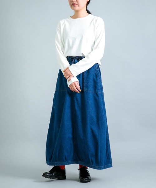 OMNIGOD（オムニゴッド）の「[OMNIGOD womens / オムニゴッド] パイル クルーネックTシャツ（Tシャツ/カットソー・レディース・グレイッシュベージュ/ホワイト/ネイビー・2/3）」の21枚目の写真