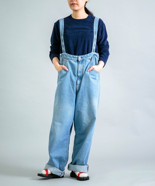 OMNIGOD（オムニゴッド）の「[OMNIGOD womens / オムニゴッド] パイル クルーネックTシャツ（Tシャツ/カットソー・レディース・グレイッシュベージュ/ホワイト/ネイビー・2/3）」の6枚目の写真