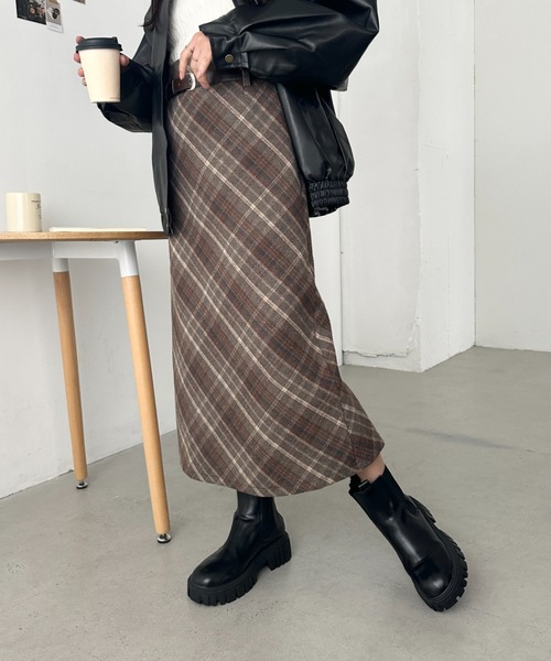 タグ付き未使用！MADISONBLUE アルパカウール フレア ビッグチェック 26_000000021302.jpg?1681980708