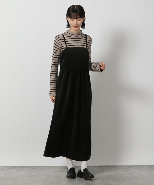 LAKOLE（ラコレ）の「アソートコーデュロイワンピース / 250850（ワンピース・レディース・ブラック/ブラウン/グレー・FREE）」の2枚目の写真