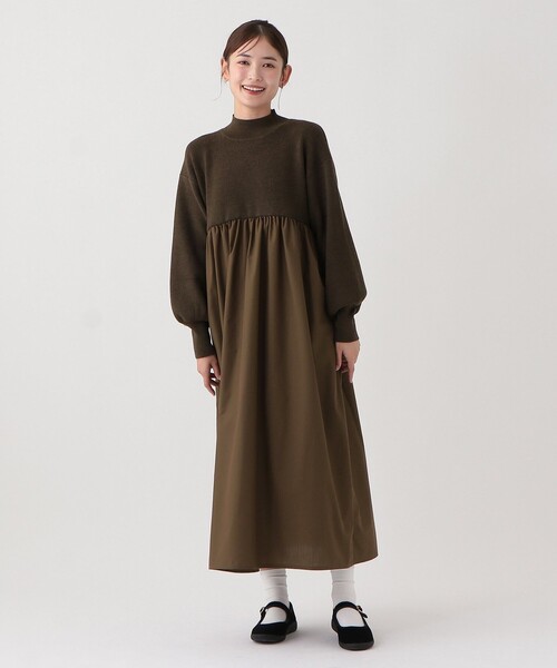 【セール】ニットコンビワンピース（ワンピース）｜Afternoon Tea（アフタヌーンティー）