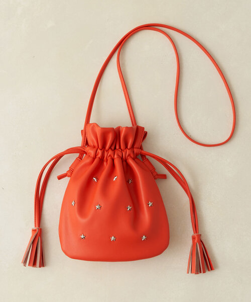 CIAOPANIC(チャオパニック)の「星スタッズタッセル巾着バッグ(ショルダーバッグ・レディース・ブラック/ブラウン/レッド・FREE)」の14枚目の写真