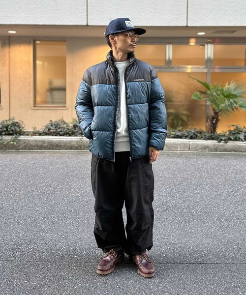 CONVERSE(コンバース)の「CONVERSE(コンバース)【メンズ】切替中綿ジャケット(ブルゾン・メンズ・ブラウン/ベージュ/ブルー/ブラック/オリーブ・M/L/XL)」の11枚目の写真