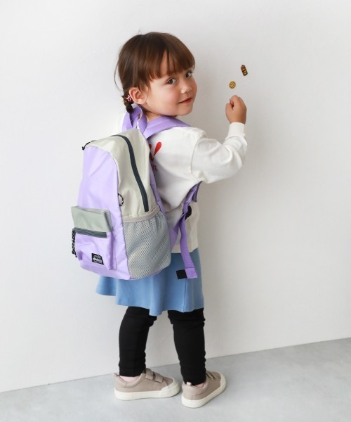 devirock（デビロック）の「ワクワク まいにちリュック お弁当固定プレート付き(9L)（バックパック/リュック・キッズ・ブラック系/ブルー系/オレンジ系/グレー系/パープル系・S）」の7枚目の写真