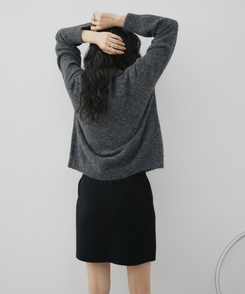 Aunt Marie's（アントマリーズ）の「ニットミニタイトスカート（スカート・レディース・ブラック/グレー/ブラウン・FREE）」の17枚目の写真