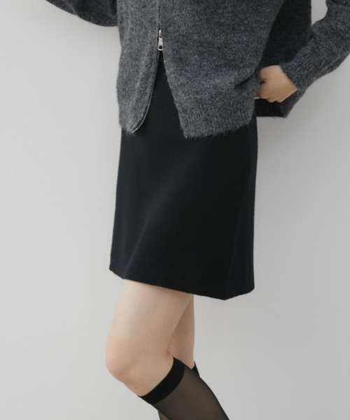 Aunt Marie's（アントマリーズ）の「ニットミニタイトスカート（スカート・レディース・ブラック/グレー/ブラウン・FREE）」の11枚目の写真