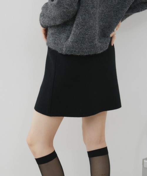 Aunt Marie's（アントマリーズ）の「ニットミニタイトスカート（スカート・レディース・ブラック/グレー/ブラウン・FREE）」の12枚目の写真