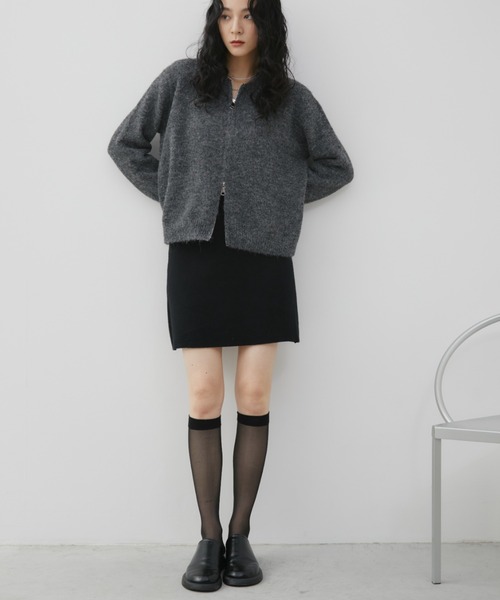 Aunt Marie's（アントマリーズ）の「ニットミニタイトスカート（スカート・レディース・ブラック/グレー/ブラウン・FREE）」の14枚目の写真