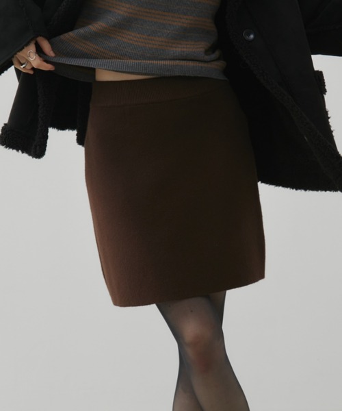Aunt Marie's（アントマリーズ）の「ニットミニタイトスカート（スカート・レディース・ブラック/グレー/ブラウン・FREE）」の18枚目の写真
