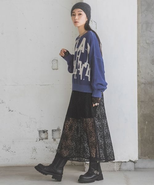 JEANASIS（ジーナシス）の「シャギーニットワッチ/282575（ニットキャップ/ビーニー・レディース・グレー/ライラック/ブラック・FREE）」の8枚目の写真