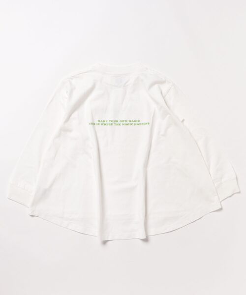 GROOVY COLORS（グルービーカラーズ）の「Flare Long Sleeve Tee（Tシャツ/カットソー・キッズ・ホワイト・130）」の3枚目の写真