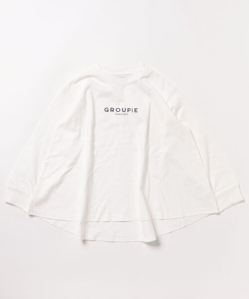 GROOVY COLORS（グルービーカラーズ）の「Flare Long Sleeve Tee（Tシャツ/カットソー・キッズ・ホワイト・130）」の2枚目の写真