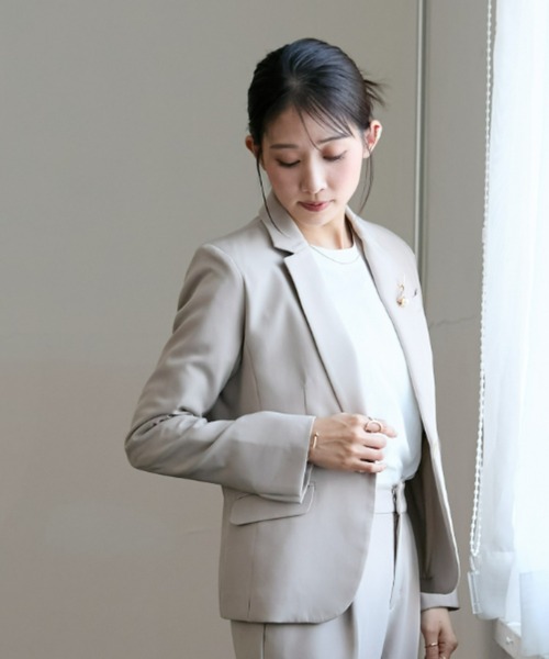 Petitjo（プッチージョ）の「小さいサイズ　ダブルクロステーラードジャケット　低身長さん・小柄女性（テーラードジャケット・レディース・ブラック/ベージュ・PL/PM/PSS/PS）」の11枚目の写真